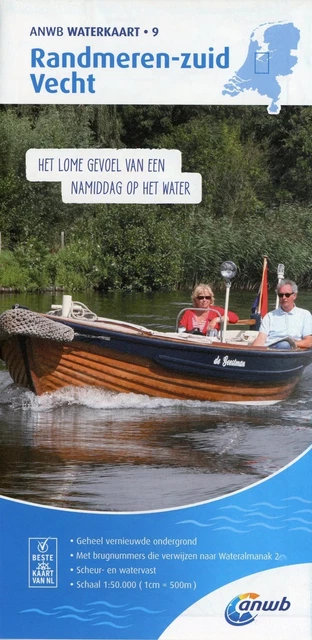 Randmeren-Zuid/Vecht 1:50 000 Waterkaart