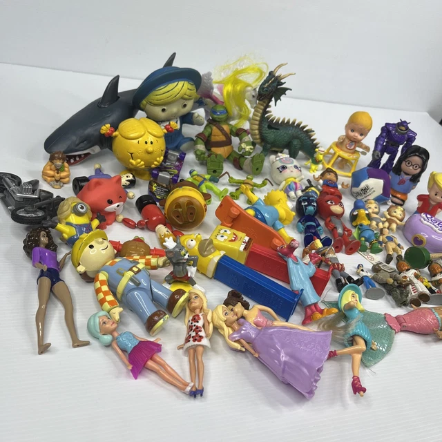 MIXED BULK LOT Vintage And New Action Figures And Dolls Mattel Turtles