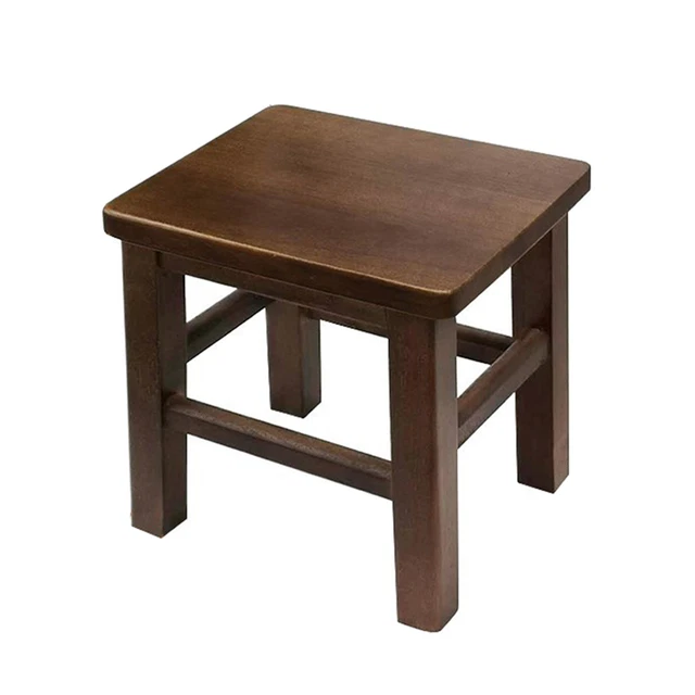 Waterproof Kids Adults Wooden Stool Small Step Ladder Home Furniture Bedroom