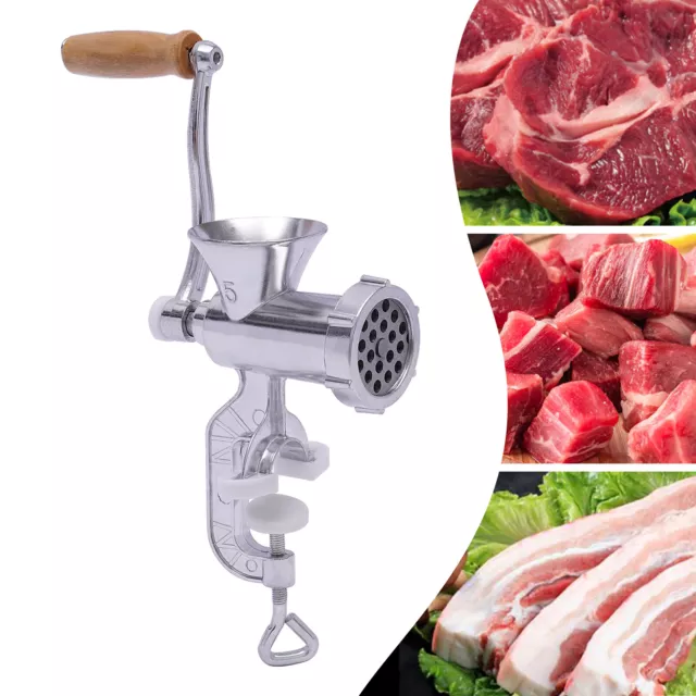 Meat Grinder Mincer Stuffer Heavy Duty Manual Sausage Filler Sauce Maker Machine