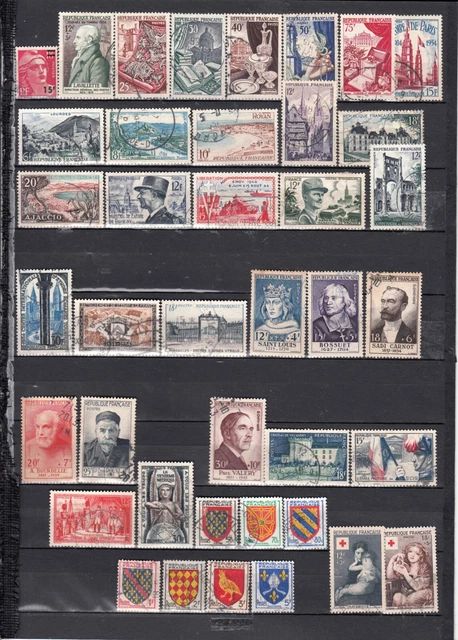 TIMBRES FRANCE: autoadhésifs oblitérés, année 2022, série complète EUR