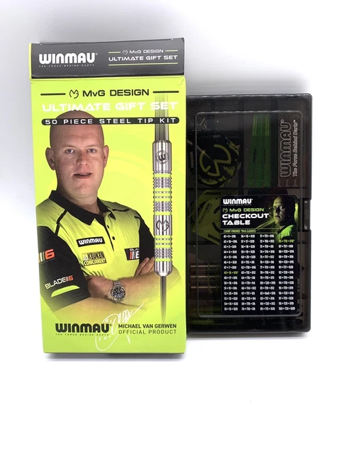 Winmau MVG Steeltip Darts Set 20g, Michael Van Gerwen 50 Piece Ultimate Gift Set Winmau MVG Steeltip Darts Set 20g, Michael Van Gerwen 50 Piece Ultimate Gift Set