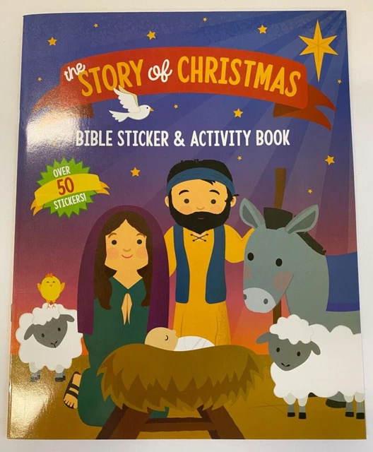 THE STORY OF Christmas Bible sticker & activity books Sunday school