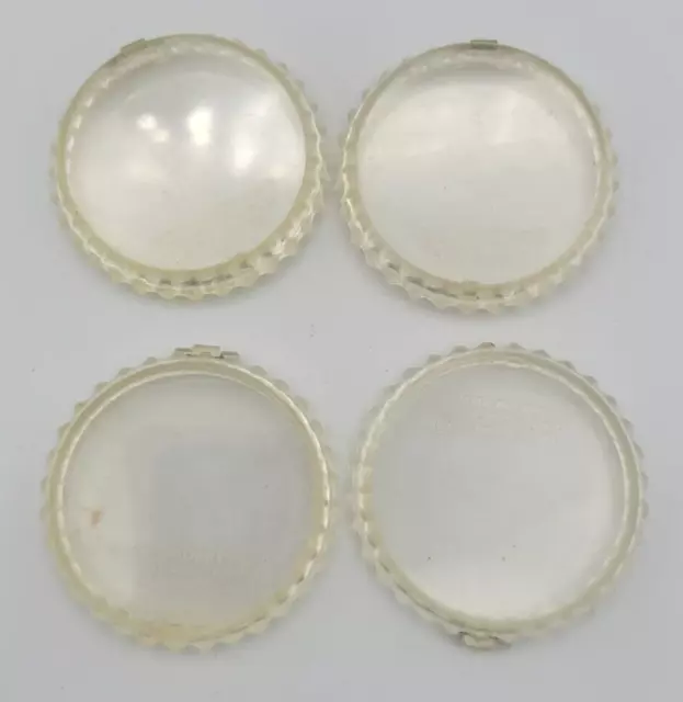 Lot Of 4 Vintage 1999 Hinged Plastic Coca Cola Plush Bottle Cap Tag Protectors