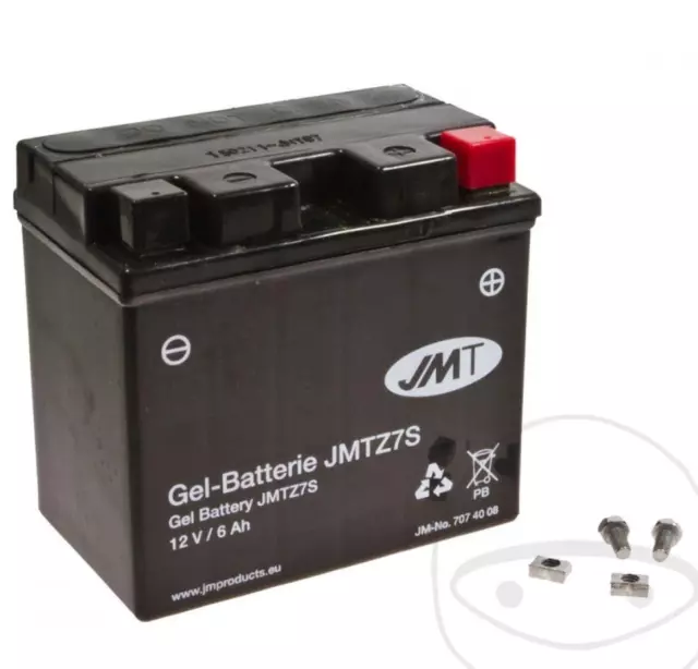 JMT Gel Batterie YTZ7S 12 V 6 Ah 130 A 114 x 71 X