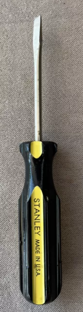 Vintage Stanley Usa Made Flat Head Screwdriver 6 1/2” Great Condition Tool