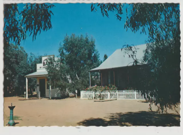 Australia VICTORIA VIC Iron House & Bank SWAN HILL PIONEER TOWN NCV postcard 70s