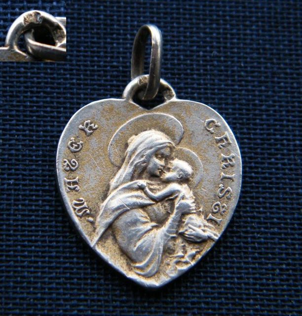 Médaille Saint Marcelin En Argent Sterling - Poinçonné - Occasion