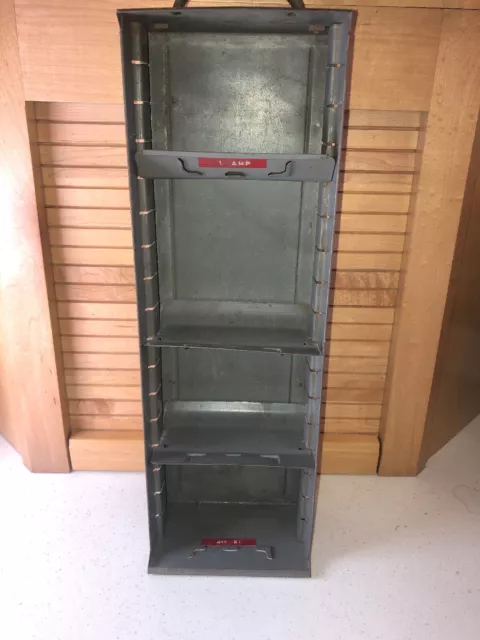 Drawer Only Vintage Industrial Metal Grey Rusty Bin Cabinet Box Drawer