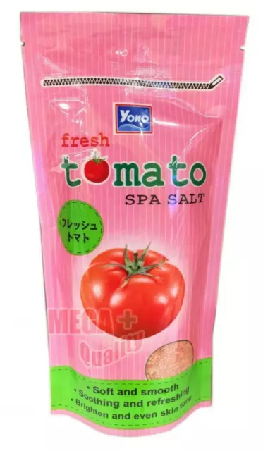 YOKO Fresh Tomato Spa Salt Soft Smooth Soothing Refresh Brighten Body Scrub 300g