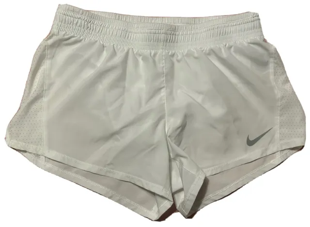 Nike DRI-FIT Women’s White Running Shorts-Size S