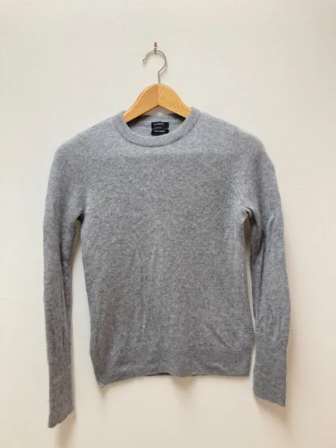 Halogen Womens Size 1 Small Cashmere Pullover Sweater Gray Crewneck