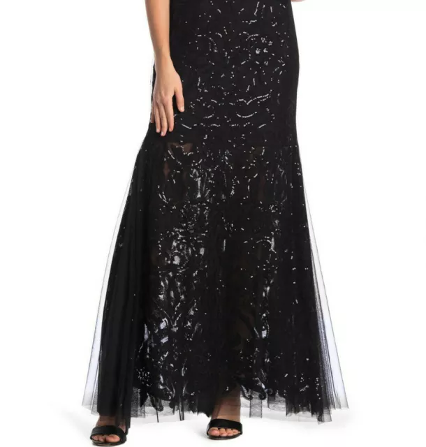 Vera Wang Sequin Embellished Trumpet Gown  Sz 14  $448  *459 New 3