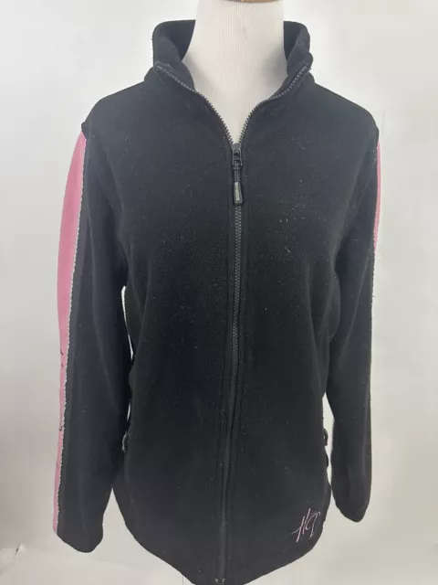 THE NORTH FACE black fleece full zip jacket women's M