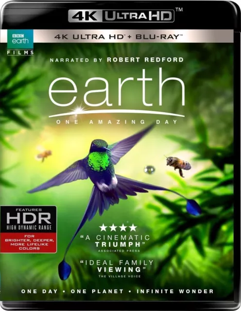 BBC EARTH ONE AMAZING DAY  (4K ULTRA HD) - Blu Ray -Region free