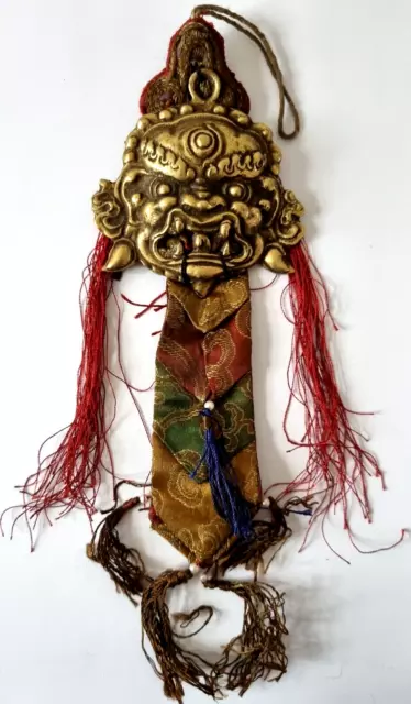 Tolles Glücksamulett - Katam - Bronze Thokcha - Vajrapani - aus Nepal / Tibet