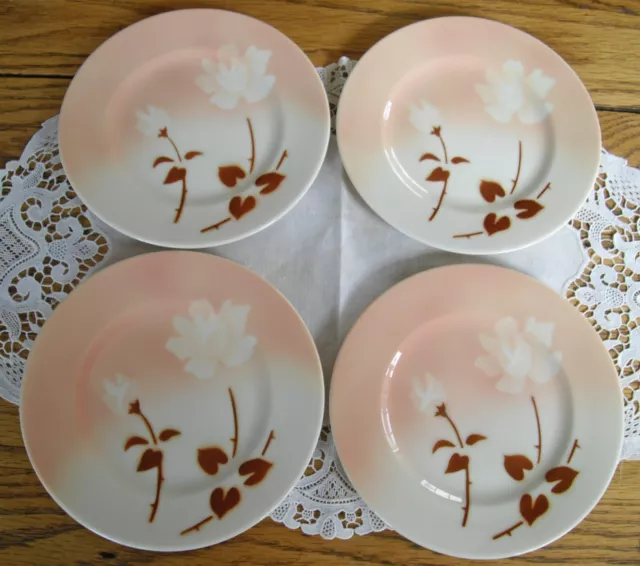 Vintage Syracuse China MADAM BUTTERFLY Old Ivory 6 1/4" Bread Plates ~ Set of 4