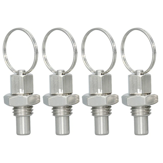 4 Pcs Federstößel Mit Zugring Stummelhandkolben Federbelasteter Federstift