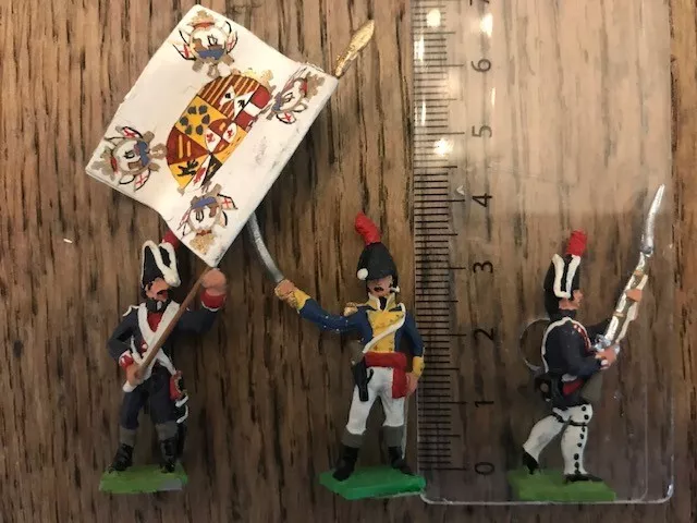 vollplastische Zinnfiguren Napoleonische Kriege H = ca.3 cm