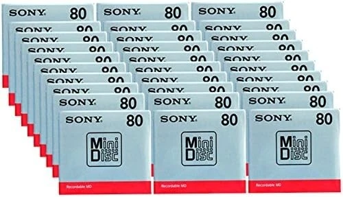 NEW ] SONY MD 80 PRISM SERIES MDW80PRA MD MiniDisc lot of 12 JAPAN