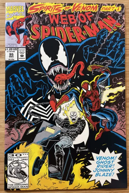Web of Spider-Man #95: Spirits of Venom Pt1 (1992) Marvel Comics