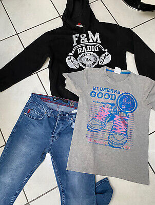 Hollister LOT GARCON 14.16 ANS JEAN SLIM  T.SHIRT ML  KAPORAL SWEATER HOLLISTER 