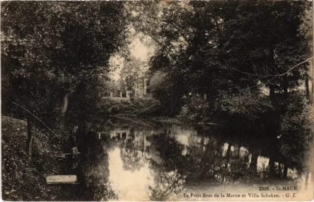 CPA St Maur le petit Bras de la Marne et Villa Schaken (1348214)