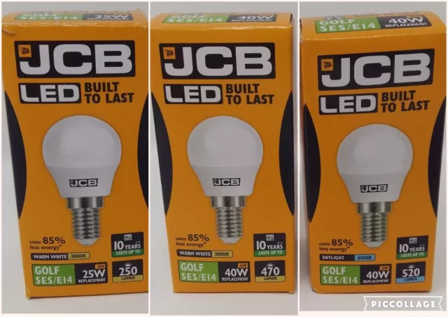 25w/40w LED Round Golf JCB Light Bulbs SES Small Screw In E14 Bulb 3w/6w Cheap!