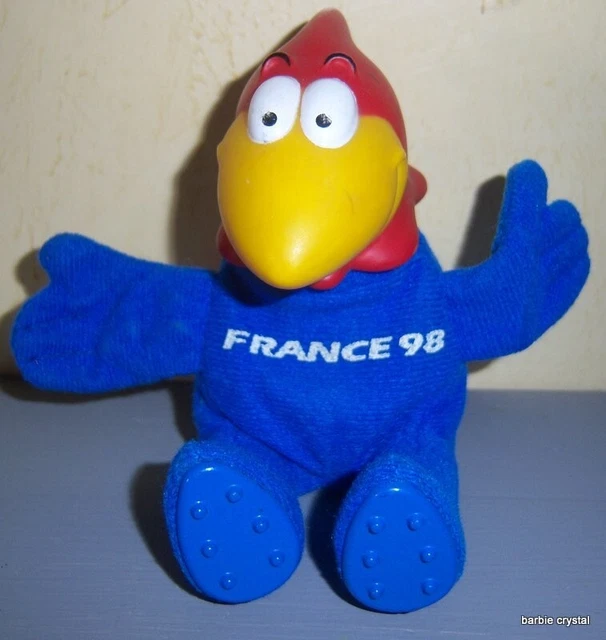 Peluche Mascotte Fotix – Coupe Du Monde 1998 – Fabriquée En France – Vintage