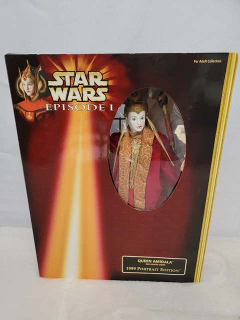 STAR WARS Queen Amidala 1999 Portrait Edition Episode One Red Senate Gown