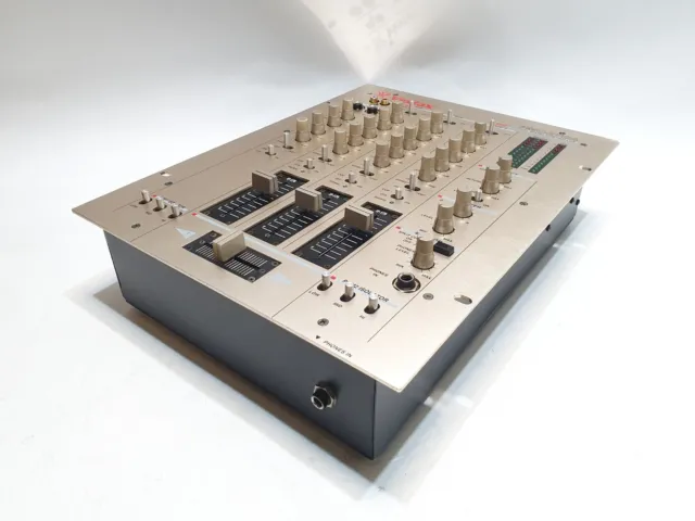 Vestax DJ mixer Vintage PMC-270A Gold, Modular Faders, SERVICED & VERY RARE- VGC