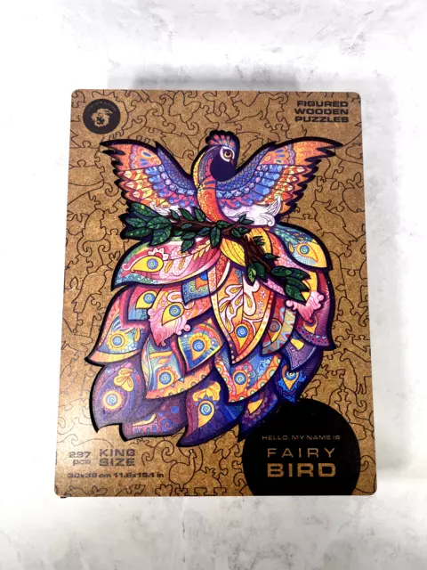 UNIDRAGON Wooden Puzzle Jigsaw, Fairy Bird, 297 pcs, King Size Rare