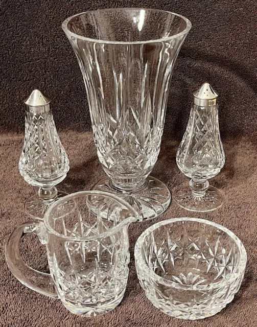 Beautiful Vintage Waterford Crystal Collection ~ five pieces A+