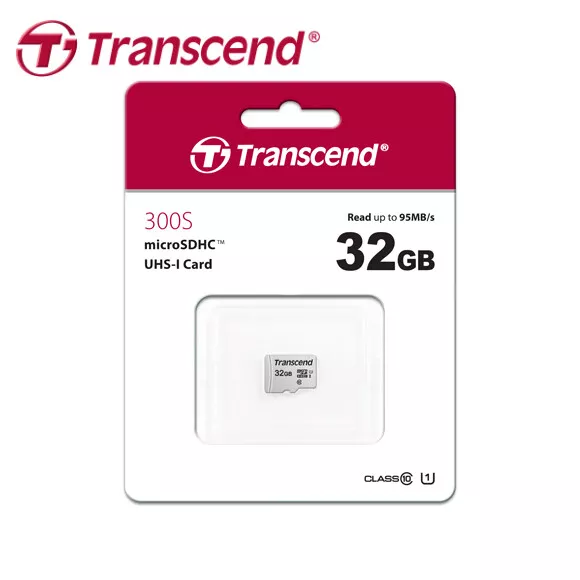 Transcend 300S 32GB micro SDHC C10 UHS-I Memory Card for Smartphones/Tablets