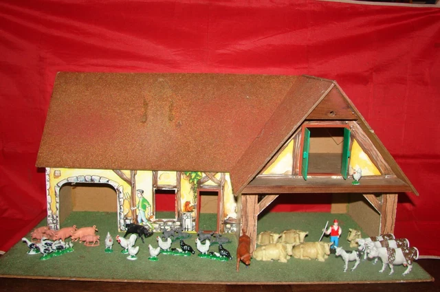 LOT Animaux De La Ferme Starlux – Canards, Coqs, Fermière – Échelle 1:32