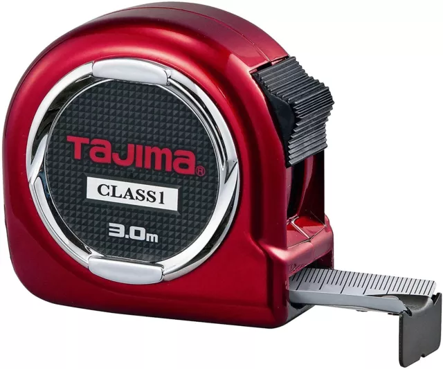 Tajima Robustes Bandmaß Class 1, 1 Stück, TAJ-21103, rot, 3 m/16 mm