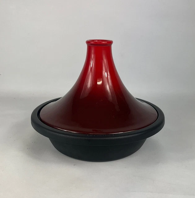 Le Creuset Gres Hierro Fundido Marroquí Tagine 27 Rojo Carise Excelente