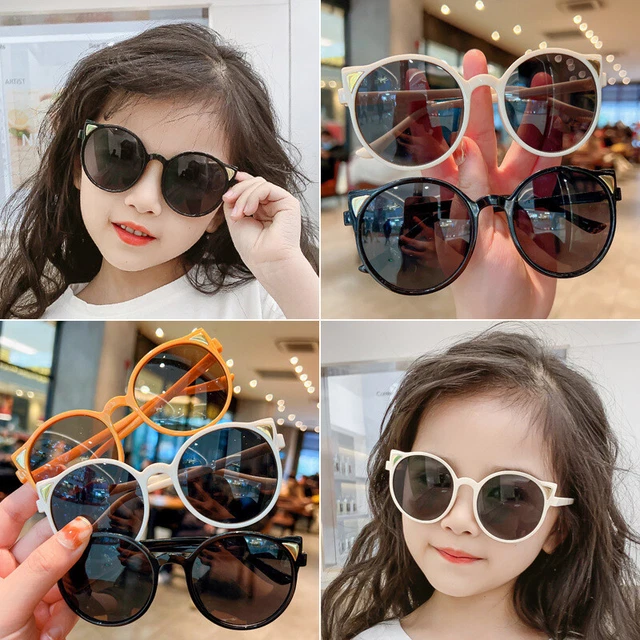 Sun Glasses Cartoon Animal Ears Vintage Sun Protection Sunglasses Lovely Classic