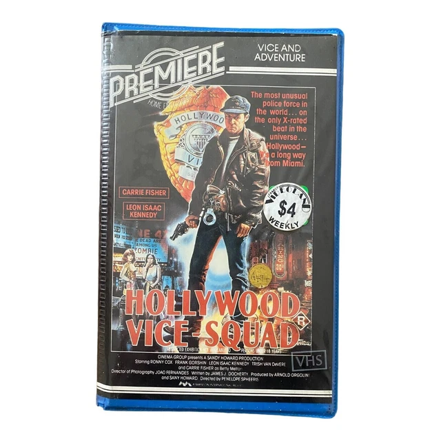 Hollywood Vice-Squad VHS - Clamshell/AUS/R/Vintage/Ex-Rental/Premiere/Sleaze