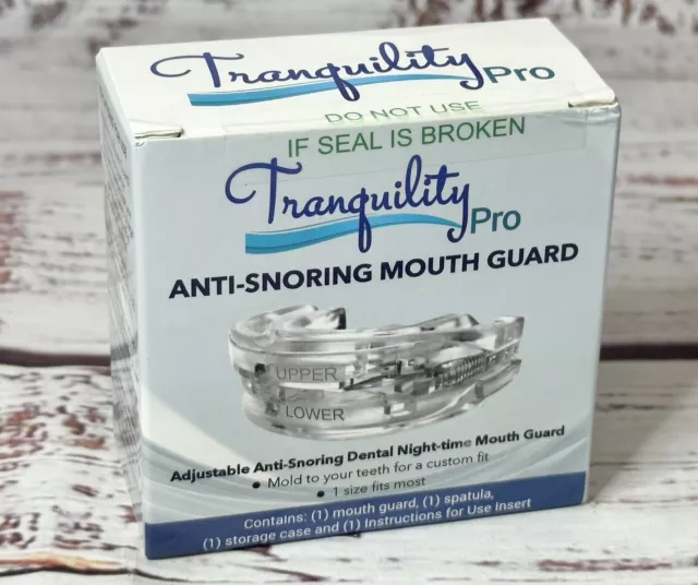 SEALED - Tranquility PRO 2.0 Anti-Snoring Mouth Guard Adjustable Mouthpiece