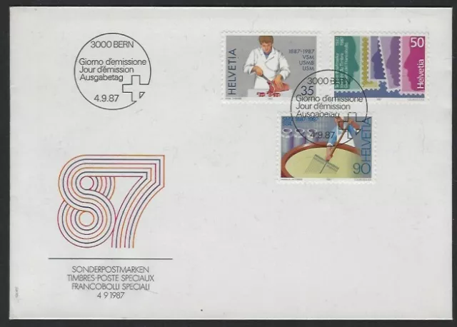 v2686 Schweiz/ verschiedene Motive  MiNr 1351/53 auf FDC