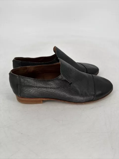 Jeffery Campbell Women's Black Leather Berkley Loafers Size 9 3