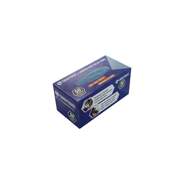 Monarch Brands SmartRags Microfiber Rags Blue 50/Box (M950B)