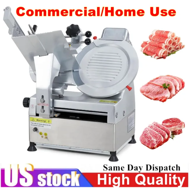 Commercial 12" Automatic Meat Slicer Blade 550W Electric Deli Cheese Slicer New