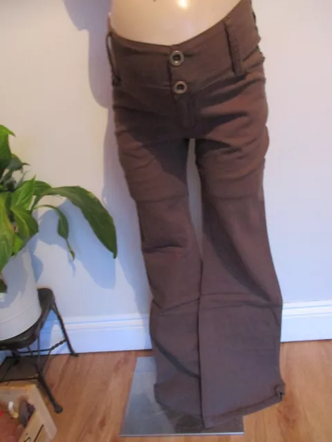 Vida Vita Maternity Taupe Flare Bootcut Trousers Size 10 12 14 16 18 Long Bnwt