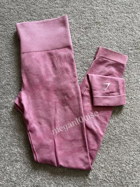 Leggings mimetici rosa Gymshark Adapt taglia small - Album scrunch