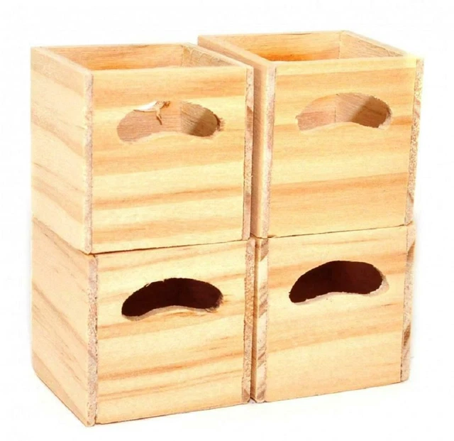 Set De 4 Boîtes De Rangement Miniatures Melody Jane – échelle 1:12 – Métal – Pour Maison De Poupées, Cuisine Mini – Détail Soigné
