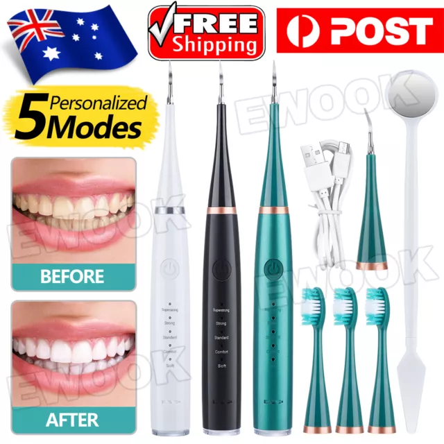 Electric Tooth Cleaner Ultrasonic Dental Scaler Tartar Plaque Calculus Remover