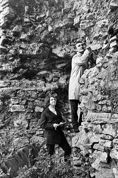Dinas Powis Castle, Vale of Glamorgan, south Wales, 23rd April 196- Old Photo
