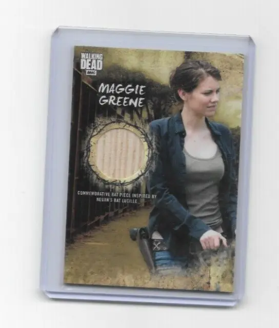 ¡Tarjeta Topps Walking Dead Road To Alexandria Maggie Bat Walmart Exclusiva!